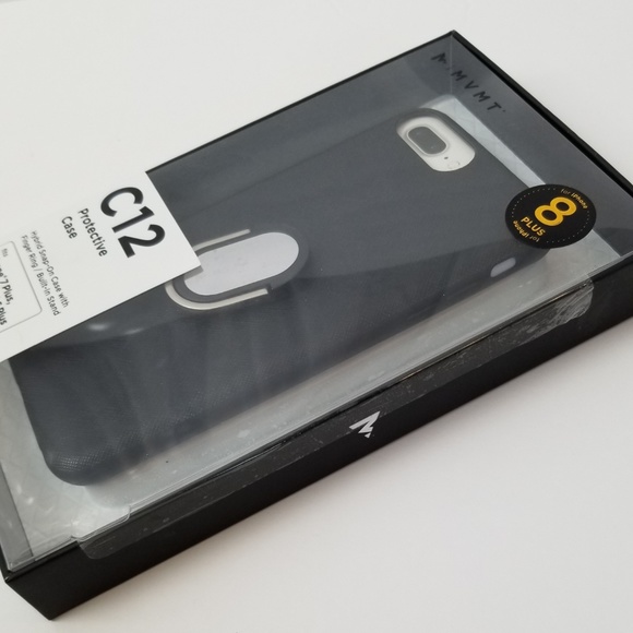 MVMT C12 iPhone 6 6s 7 8 Plus Black Case NWT - Picture 2 of 3
